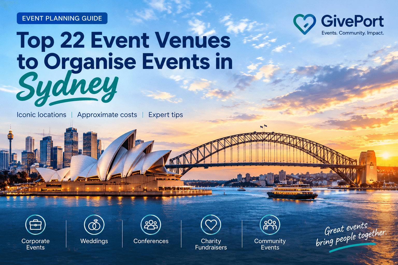 22 Best Event Venues in Sydney for 2026: Locations, Approximate Costs and Booking Tips